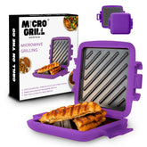 Micro Grill horno-sandwich, queso crujiente para snack rápido.