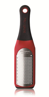 Microplane Artesanal rallador fino para queso rojo, textura superfina.