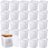 Conjunto Mifoci de contenedores deli cuadrados con tapas herméticas para snacks y postres