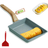 MIHUNTER Tamagoyaki pan rectangular 20x15 cm antiadherente para tortilla japonesa