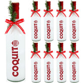 Botellas Mimorou de vidrio navidenas de 25 oz listas para bebidas festivas