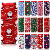 Fundas Mimorou navideñas 12oz para fiestas, colores brillantes y diseño festivo.