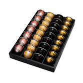 MinBoo cajón de bambú para cápsulas Vertuo, organización elegante en la cocina.
