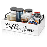 MINCORD organizador-estacion-cafe-madera-blanco mantiene cápsulas y accesorios al alcance.