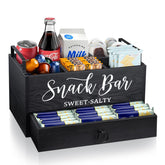 MINCORD organizador de snacks en encimera para ordenar botanas y bebidas.