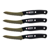 Miracle Blade IV cuchillos serrados para bistec con filo estable para cortes precisos