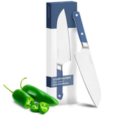 Cuchillo Misen Santoku de 8 pulgadas con filo afilado para cortar y picar.