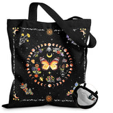 Miss Adola bolsa de lona, vista frontal, ideal para compras sostenibles.