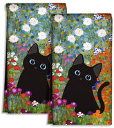 Miss Adola toallas de cocina con gato negro, absorben rápido y decoran.