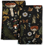 Miss Adola: toallas de cocina microfibra con diseño hongo negro, decorativas y secado rápido.