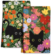 Miss Adola toallas de cocina microfibra con estampado floral, absorbentes para secado rápido.