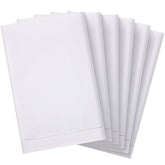 Mixweer toallas lino borde festoneado 14x22 blanco, útiles para secar platos y decorar la mesa