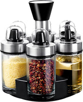 Conjunto Mlici de dispensadores para aceite y vinagre, mesa ordenada y accesible