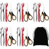 Mobzio set-mariscos-21-piezas: kit completo para servir mariscos con facilidad