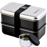 Modaniam Bento inoxidable apilable con compartimentos para comidas equilibradas