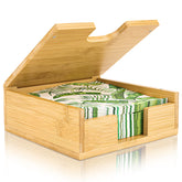 MOLEDINO porta servilletas planas en bambú para mesa elegante y organizada.