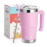 Vaso Mollcity con asa ergonómica para agarre cómodo en manos pequeñas.