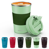 Momsiv taza-viajera-aislada-doble-pared mantiene temperatura para café o té durante viajes