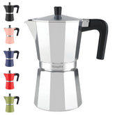 Mongdio moka-pot en estufa lista para espresso intenso en casa
