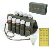 Kit de especias MONGPIENS para acampar con tarros cristal, práctico para cocinar al aire libre