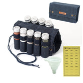 MONGPIENS kit de especias para camping con 9 frascos, listo para viajar.