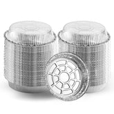 Montopack siete pulgadas aluminio con tapa transparente para hornear y servir