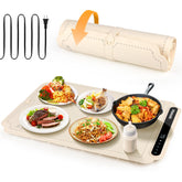 Mooues esterilla calentadora de alimentos, visión de superficie completa para mantener la comida caliente.