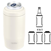 MoreFeel 4 en 1 enfriador para latas skinny con doble pared mantiene bebidas frías.