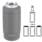 MoreFeel cuatro-en-uno enfriador para latas y botellas, conserva la bebida fría por más tiempo.