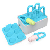 Morlike Living Baby Tiny Pops: molde de silicona seguro para helados infantiles, perfecto para snacks caseros.