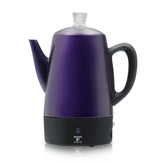 Moss & Stone Purpale, vista frontal de la cafetera, ideal para preparar 10 tazas de café