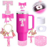 MOTEERLLU tapa lazo rosa para Stanley 30oz: añade estilo y protección.