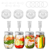 Motiilanco pesas de vidrio para fermentación mantienen las verduras sumergidas en salmuera.