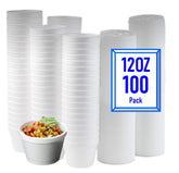 Mr Miracle cuenco de espuma 12oz con tapa ventilada, ideal para llevar comida caliente.