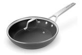 MsMk sartén 10 pulgadas con tapa en estufa, cocción consistente.