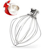 Mttobo K45WW batidor para KitchenAid, apto para lavavajillas, acero inoxidable.