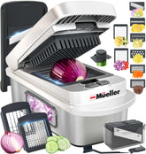 Mueller Pro-Series 10-in-1 cortador de verduras principal para cortes rápidos y uniformes