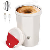MugSure: taza auto-mezcla en acero inoxidable 316 para café perfecto.