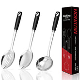 MUJINON cucharas de cocina 14 pulgadas, duraderas para uso diario.