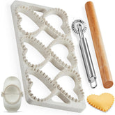 Prensa MUMSUNG para ravioli con forma de corazón, ideal para ravioli uniformes en casa.