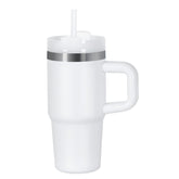 Muwnrol vaso térmico 14 onzas con asa y pajilla, ideal para bebidas frías.