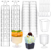 mwellewm copas postre cuadradas 5oz ideales para porciones elegantes