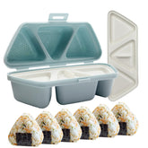 MXYEVL Molde triángulo para onigiri 6 piezas compacto, ideal para cocina rápida.