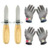 MYBMHTNB cuchillo para ostras, acero 420, aberturas rápidas y seguras.