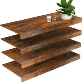 Cubiertas MyLifeUNIT para estantes de alambre en madera, 4 piezas, protección de superficie.