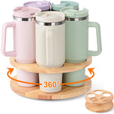 MyLifeUNIT organizador giratorio para vasos Stanley 40oz, acceso rápido y orden en la cocina.