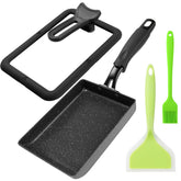 MyLifeUNIT Tamagoyaki Pan rectangular, cocción uniforme para omelettes perfectamente enrolladas