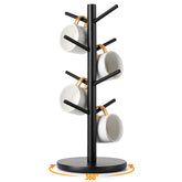 MyLifeUNIT torre de tazas 360° con base giratoria para acceso cómodo
