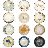 Nagpew: cuencos cerámicos para salsas, 12 piezas, ideales para sushi y aperitivos.