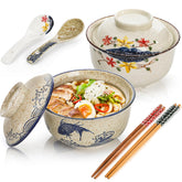 Nagpew cuenco ramen cerámico de 25 onzas para fideos abundantes.